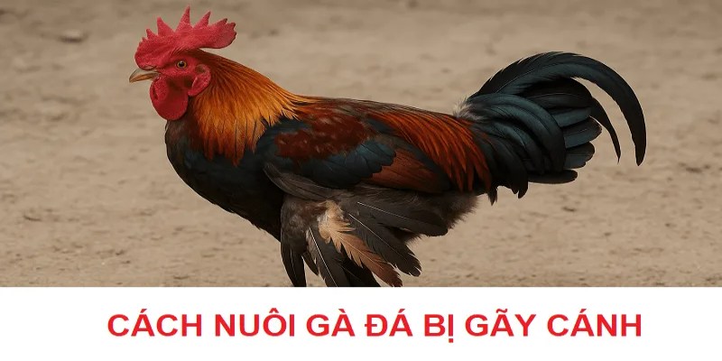 Cách nuôi gà đá bị gãy cánh để nhanh hồi phục