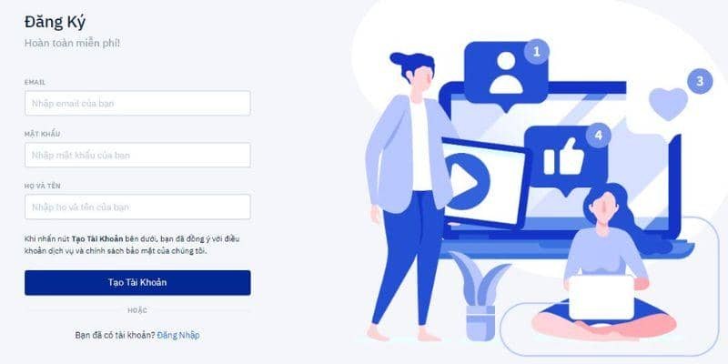 Chuẩn bị đầy đủ các thông tin cần thiết để tránh gián đoạn khi tạo tài khoản