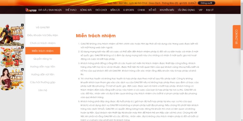 Trách nhiệm cơ bản cần ghi nhớ